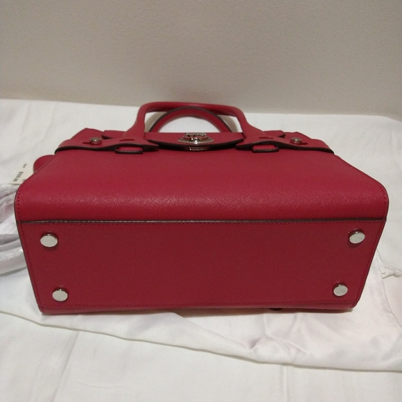 Sold**Michael Kors Carmen Leather Belted Satchel - Picture 2 of 12